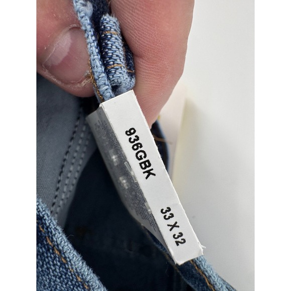 New Wrangler Cowboy Cut Slim Fit Mens‎ Jeans 33x32 Blue Denim 936GBK With Tags - Picture 9 of 13